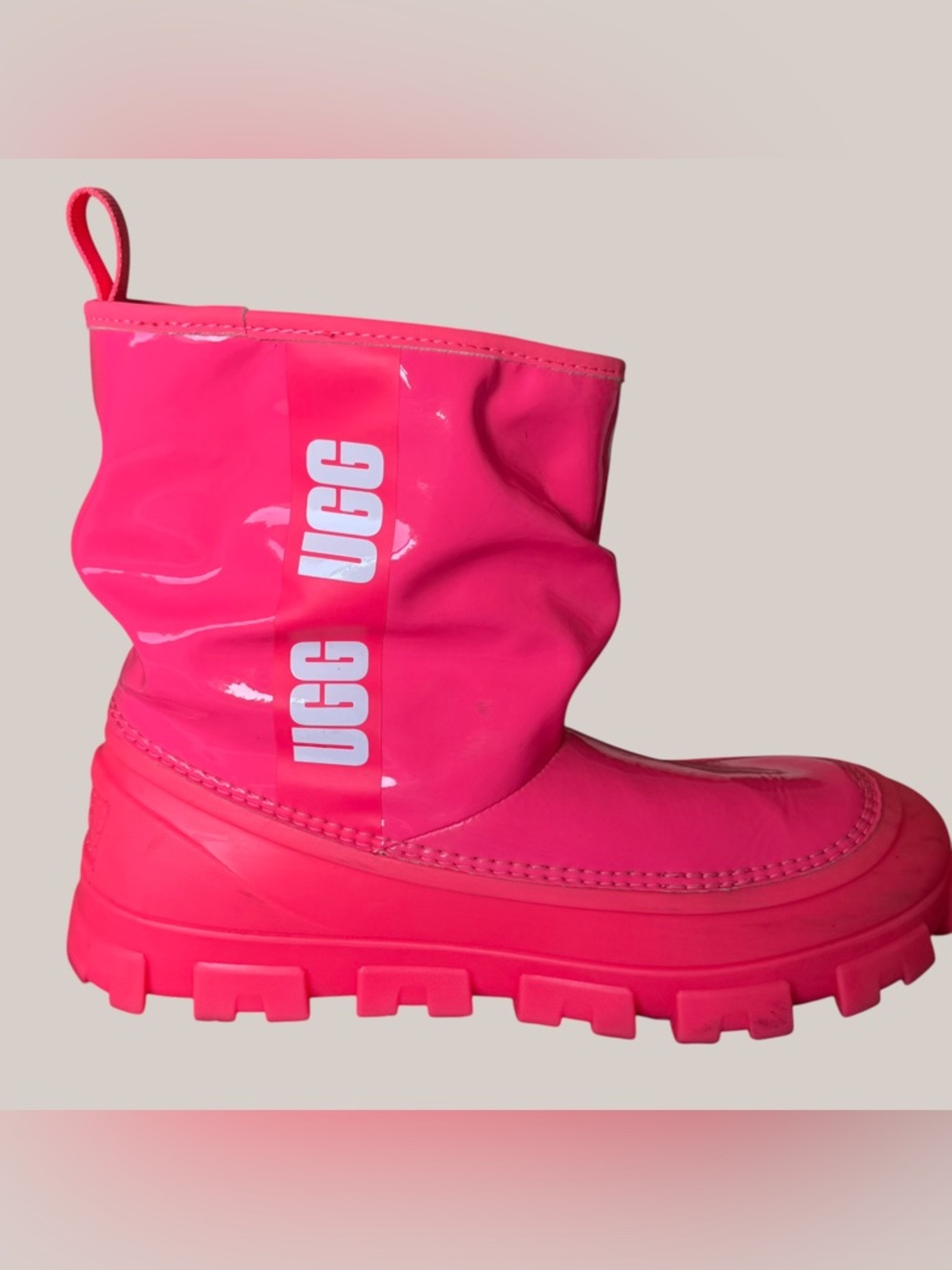 UGG Vibrant Coral Pink Lined Boots